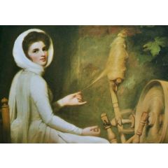 Emma Hamilton as the spinner Painting Reproduction