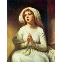 Lady Hamilton Praying Painting Reproduction