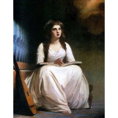 Lady Hamilton as St Cecilia Painting Reproduction