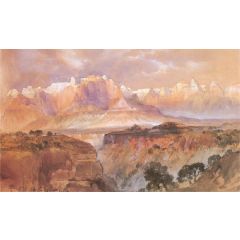 Cliffs of the Rio Virgin, South Utah Painting Reproduction