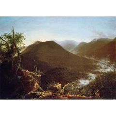Sunrise in the Catskill Mountains Painting Reproduction