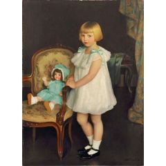 Portrait of Eleanor Anne Schrafft Painting Reproduction