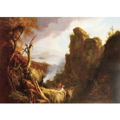 Indian Sacrifice Painting Reproduction