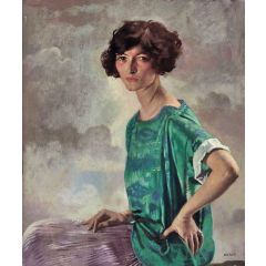 Portrait of Gertrude Sanford Painting Reproduction
