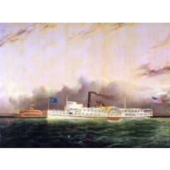 The Steamboat Painting Reproduction