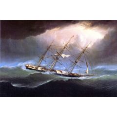 The Clipper Flying Cloud off Cape Horn Painting Reproduction