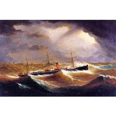 British Steamer Galia Painting Reproduction