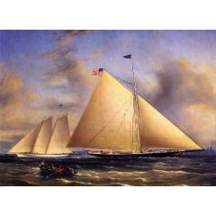 The Sloop Maria Racing the Schooner Yacht America, May 1851 Painting Reproduction
