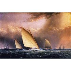 Catboats Racing Painting Reproduction