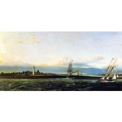 The Mouth of the Savannah River at Cockspur Island Painting Reproduction