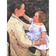 The Child’s Caress Painting Reproduction