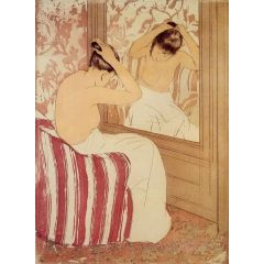 The Coiffure, study Painting Reproduction