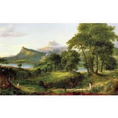 The Course of Empire 2, The Pastoral State Painting Reproduction