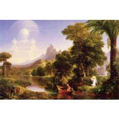 The Voyage of Life: Youth Painting Reproduction