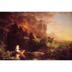 The Voyage of Life: Childhood Painting Reproduction
