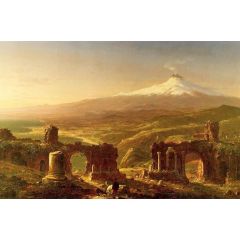 Mount Etna from Taormina Painting Reproduction
