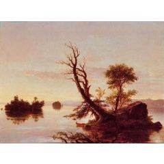 American Lake Scene Painting Reproduction