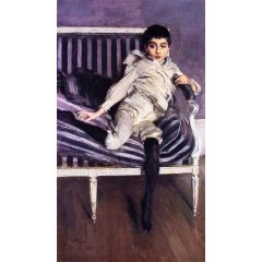 Portrait of the Young Subercaseaux Painting Reproduction