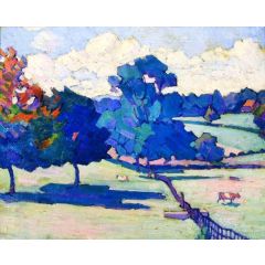 Town Field, Horsgate Painting Reproduction