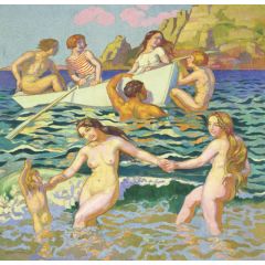 Bathing Painting Reproduction