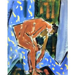 Nude Reading Painting Reproduction