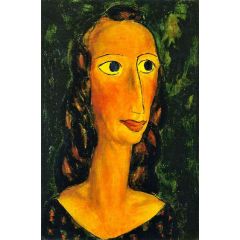 Head of a Girl Painting Reproduction