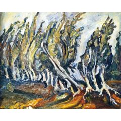 Poplars Painting Reproduction