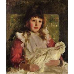 Portrait study of Molly Dalyrmple Painting Reproduction