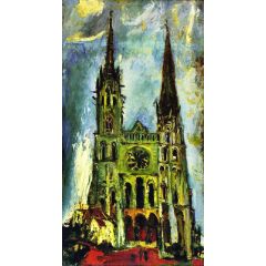 Chartres Cathedral Painting Reproduction
