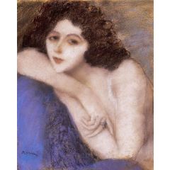 Zorka with a Green Stoned Ring Painting Reproduction