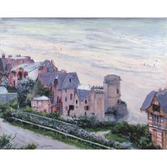 Villas at Trouville Painting Reproduction