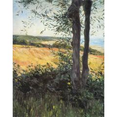 By the sea at Normandy Painting Reproduction