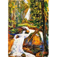 Kochel - Waterfall I Painting Reproduction