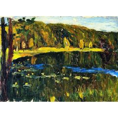 Achtyrka, Dunkler Lake Painting Reproduction