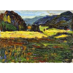 Kochel, Landscape with Manor Painting Reproduction