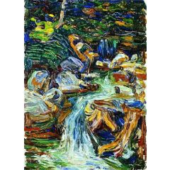 Kochel, Waterfall II Painting Reproduction