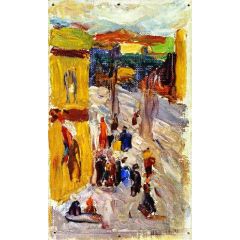 Street Corner Painting Reproduction
