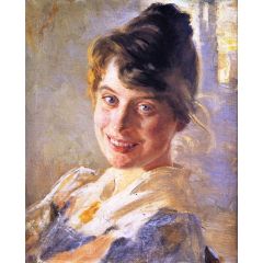 Portrait of the Artist’s Wife Marie Painting Reproduction