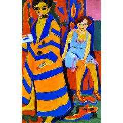 Self-Portrait with Model Painting Reproduction