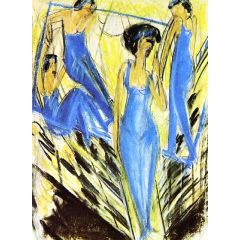 Blaue Artisten Painting Reproduction