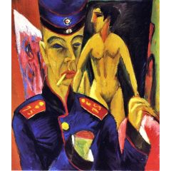 Self-Portrait as a Soldier Painting Reproduction