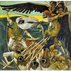 The Defense of the Sampo Painting Reproduction