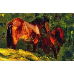 Sketch of Horses II Painting Reproduction