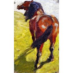 Study of a Horse Painting Reproduction
