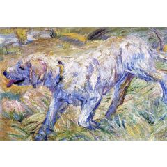 Siberian Dog, also known as Dog Running in the Reeds Painting Reproduction