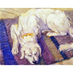 Lying Dog, also known as Portrait of a Dog Painting Reproduction
