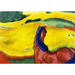 Horse in a Landscape Painting Reproduction