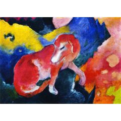 Red Dog Painting Reproduction
