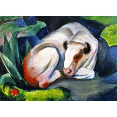 The Steer, also known as The Bull or White Bull Painting Reproduction