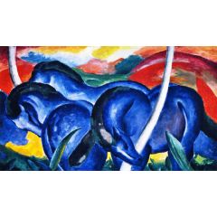 The Large Blue Horses Painting Reproduction